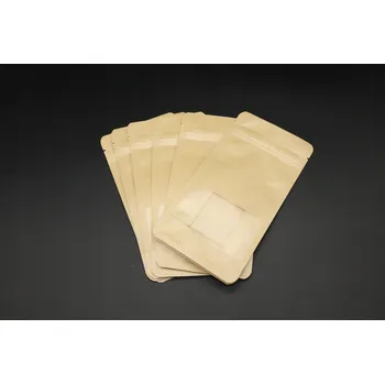 Sáček na potraviny Doypack sáčky s průhledným okénkem a zipem 10x16+4cm