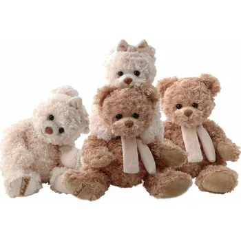 plyšák Bukowski Plyšový medvěd s mašlí Caesar 35 cm hnědý