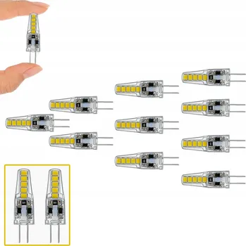 Žárovka LED žárovky G4, teplá bílá 2700 K, 6W, 10 kusů, 12V