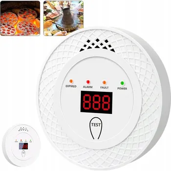 Detektor CO Detektor Oxidu Uhelnatého Kouře, Oxidu Uhelnatého (CO) a Plynu s LCD Displejem