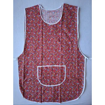 Kuchyňská zástěra Zástěra klokanka vel: cca 48 - 50 červená kytička