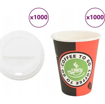 Jednorázové nádobí PAPÍROVÉ KELÍMKY S VÍČKY 1000 KS 120 ML (4 OZ)