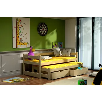 Dětská postel Dětská postel s přistýlkou Elegant 2 Barva dřeva: Modrá, Rozměry: 80x180