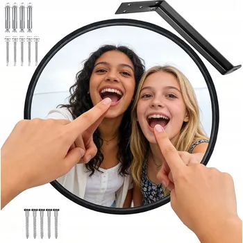 Zrcadlo BEZPEČNOSTNÍ ZRCADLO 30 CM PRO ZATÁČKY DO SKLADU, OBCHODU, DOMU