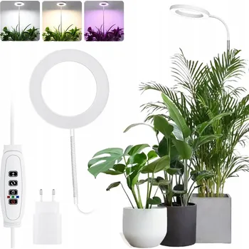 Osvětlení pro růst rostliny LED LAMPA PRO ROSTLINY Pěstební Světlo Žárovka Grow TIMER