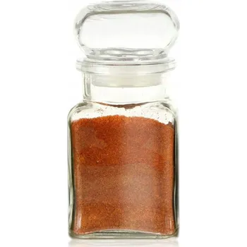Dóza na potraviny NÁDOBA NA KOŘENÍ SKLENĚNÁ NÁDOBKA ZAKŘIVENÝ ORGANIZÉR 150 ML