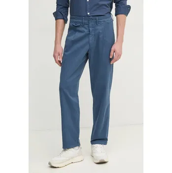 Oblečení a móda Kalhoty Pepe Jeans RELAXED COMFORT PLEATED CHINO PM211803 modrá 95X, vel. 33