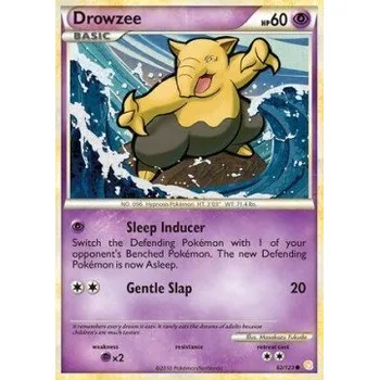 Sběratelská karetní hra Pokémon HS 062/123 Drowzee - HeartGold SoulSilver Stav: Good, Verze: NORMAL