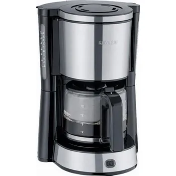Kávovar Kávovar Severin, KA 4823 TYPE, lakovaná nerez ocel, 10 šálků, skleněná konvice, 1000 W