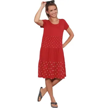 Dámské šaty Šaty DONIKA tm.červená XXL