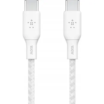 Datový kabel Belkin BoostCharge USB-C - USB-C 100W kabel 3 metry Bílá