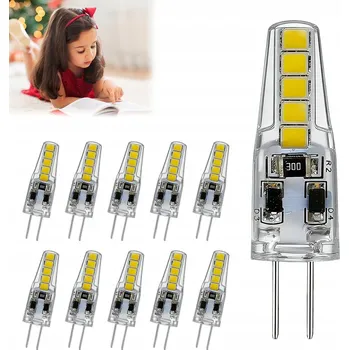 Žárovka 10x LED žárovka G4 6W SMD mini 12V DC náhrada za halogenovou žárovku