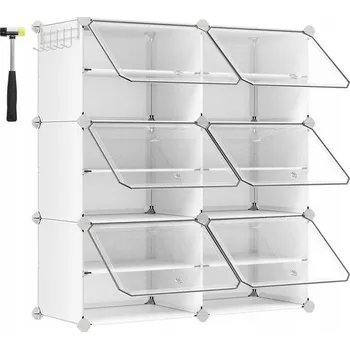 Botník Botník Songmics 94 x 124 x 32 cm bílá