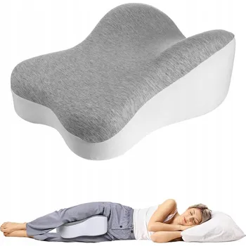 Polštář ORTOPEDICKÝ POLŠTÁŘ MEZI KOLENA NA SPANÍ KLÍN POD NOHY PAMĚŤOVÁ PĚNA