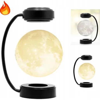 Lampička LEVITUJÍCÍ 3D MĚSÍČNÍ LAMPA S BAREVNÝMI ZMĚNAMI PRO DOMÁCNOST