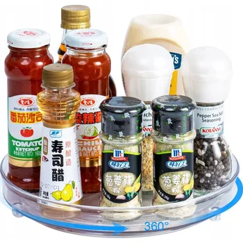 Otočná podložka na koření, úložný tác na stůl, do kuchyně i lednice