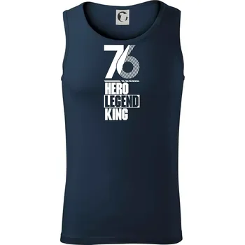 Hero, Legend, King 1976 - Tílko pánské Core - L ( Námořní modrá (téměř černá) )