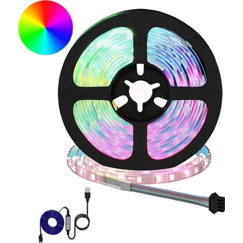 LED páska vidaXL LED pás 24 pcs Černá a průhledná 250 cm Měď a plast