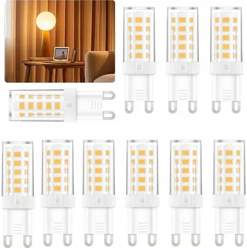 Žárovka 10x LED žárovka G9 5W = 40W teplá bílá neutrální Premium, nebliká