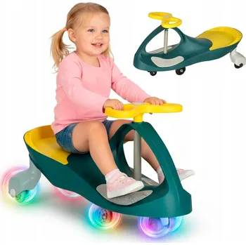 Odrážedlo Odrážedlo s LED svítícími koly, lahvově žluté