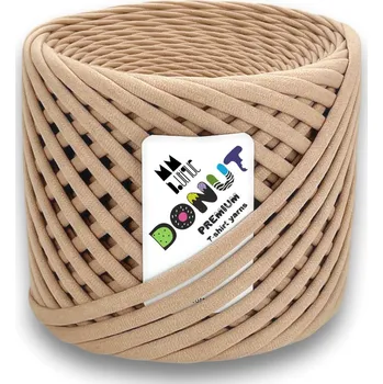 Příze Špagáty MMboutique DONUT 3-5 mm/55 m Cafe Latte