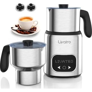 Příprava kávy Elektrický napěňovač mléka s paměťovou funkcí, dvě nádoby - Livatro
