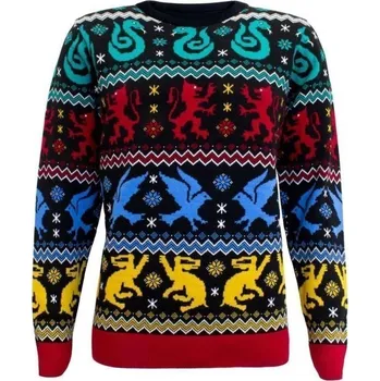 Karnevalový kostým Harry Potter vánoční svetr - Koleje (velikost M)