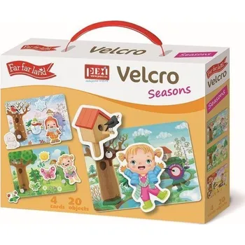 plyšák PEXI Velcro skládačky - Roční období (Seasons)