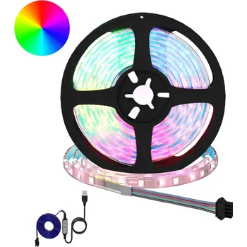 LED páska vidaXL LED pás 24 pcs Černá a průhledná 210 x 0,8 x 0,3 cm Měď a plast