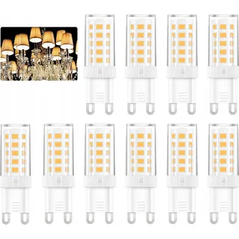 Žárovka LED žárovka G9 SMD 2835 5W 3200K neutrální bílá 230V do lustrů PREMIUM 10 Ks.