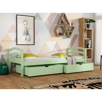 Dětská postel Dětská postel s úložným prostorem Tornádo Barva dřeva: Zelená, Rozměry: 80x180