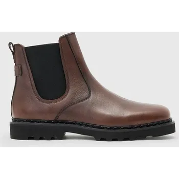 Dámská zimní obuv Kožené kotníkové boty AllSaints Skiff Chelsea Boot M025FD.CHT hnědá 89X, EUR 42