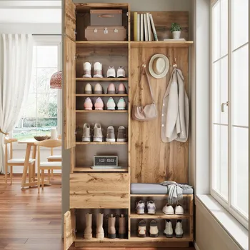 Šatní skříň Skříň Arhatreya moderní 34,5 x 190 x 90 cm borovice