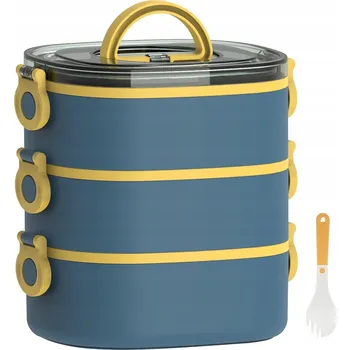 Jídlonosič OBĚDOVÝ BOX S PŘIHRÁDKAMI TERMO BOX NA OBĚD JÍDLONOSIČ XL 2L