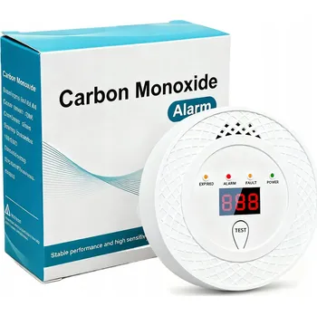 Detektor CO DETEKTOR OXIDU UHELNATÉHO SENZOR PLYNU CO LCD DISPLEJ ZVUKOVÝ A SVĚTELNÝ ALARM