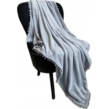 deka Fleecová deka LOMAO 130 cm x 160 cm šedá