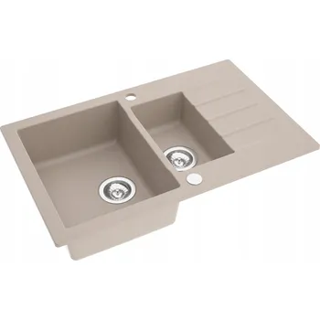 Granitový dřez Dřez jednopůlkomorový Moderno Annie 120 granit béžový