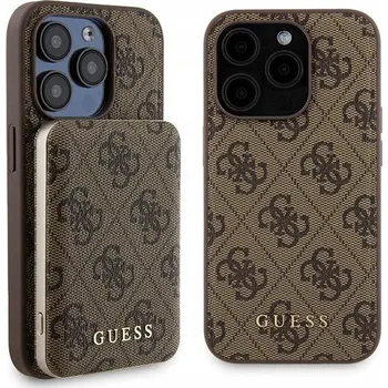 Pouzdro na mobilní telefon Guess Zadní Kryt pro Apple iPhone 15 Pro Max hnědý