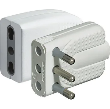 Bticino s2466tap rohová sada zástrčka a zásuvka, 2P + T, 16 A, bílá