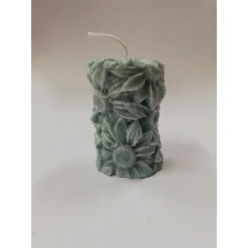 Svíčka Svíčka vonná z palmového vosku - válec slunečnice - čerstvý tropický vítr