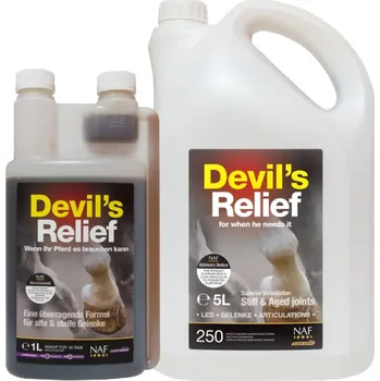 Pro koně NAF Devil’s Relief Čertův dráp tekutý Kanystr 2l