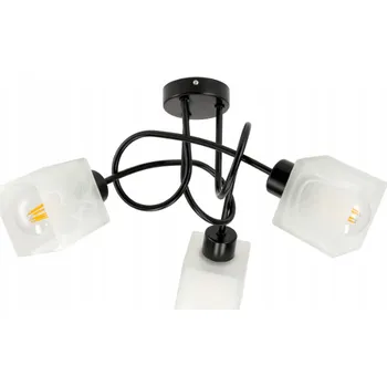 Dekorativní svítidlo BERGE LED stropní lampa LOFT - 3xE27 - CUBE WHITE LK0002/3XK006