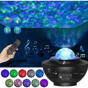 Projektor PROJEKTOR NOČNÍ OBLOHY PLANETÁRIUM Projektor Nebe Lampička Noční Dla Dzieci LED