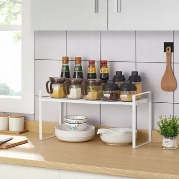 Obývací pokoj KOVOVÁ LOFT kuchyňská police nastavitelná 34-54 cm