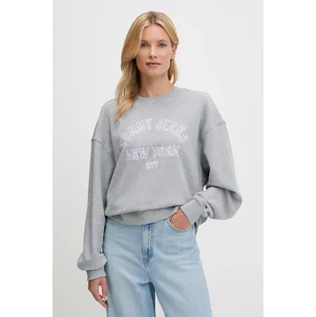 Dámská móda Bavlněná mikina Tommy Jeans DW0DW21202 šedá 09X, vel. S