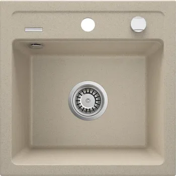 Granitový dřez Jednokomorový granitový dřez Deante 1 béžový