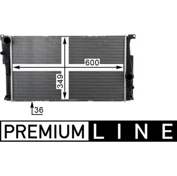 Chladič motoru Chladič vody pro motor MAHLE ORIGINAL CR 1725 000P