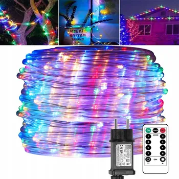 Vánoční dekorace VÁNOČNÍ OSVĚTLENÍ NA STROMEČEK DRÁTKY 30 METRŮ MULTIKOLOR 300 LED