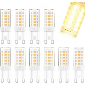 Žárovka 10x LED žárovka G9 5W = 40W teplá bílá neutrální Premium, nebliká