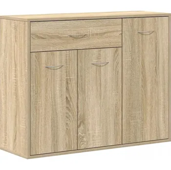Komoda Minimalistická komoda z dubu Sonoma 88x30x70 cm, 1 Šuplík , 3 Dvířka